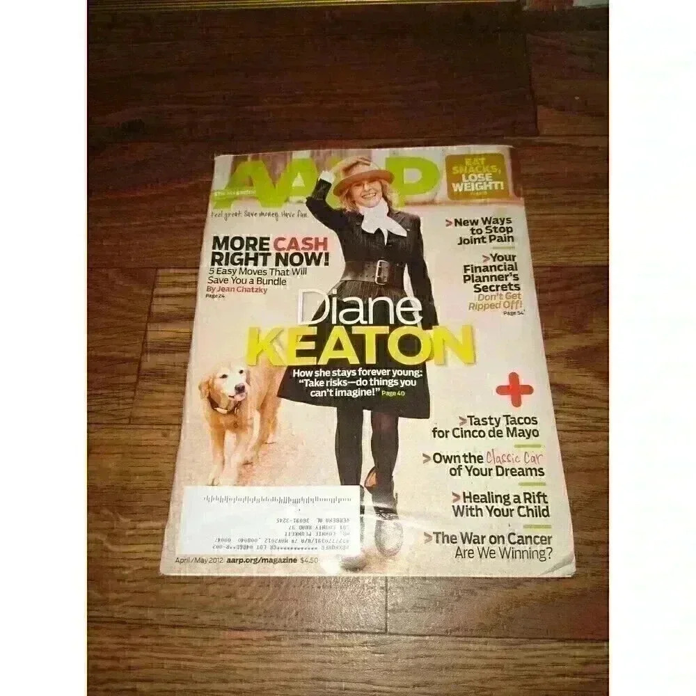 AARP magazine April May 2012 Diane Keaton Cover
